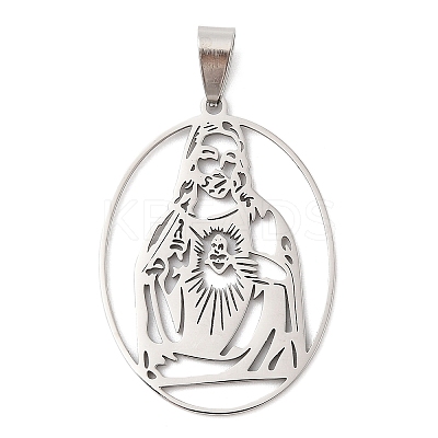 201 Stainless Steel Pendants STAS-Q341-25P-1