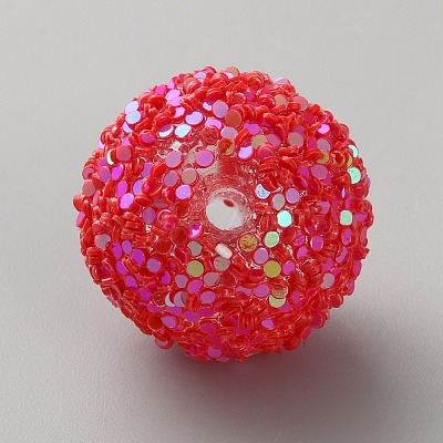 Opaque Acrylic Glitter Beads FIND-CJC0010-111A-10-1