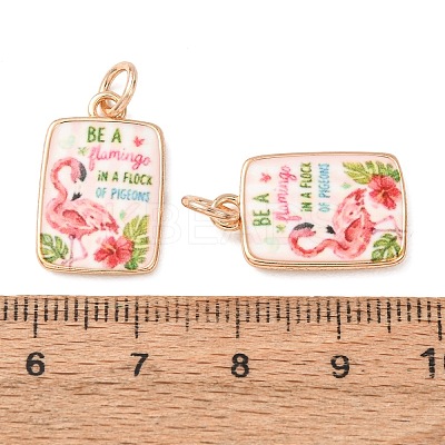 Printed Brass Pendants KK-CBA3895-01C-G-1