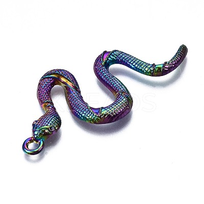 Rainbow Color Alloy Pendants PALLOY-S180-192-NR-1