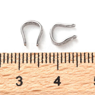 Rhodium Plated 925 Sterling Silver Ear Cuff Findings STER-K176-27P-1