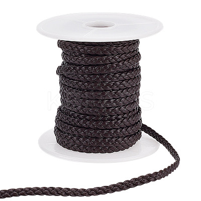 Microfibe Imitation Leather Braided Cord OCOR-WH0101-29B-1