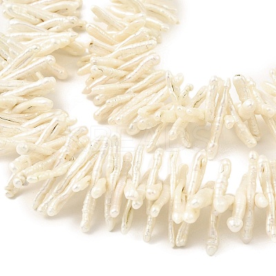 Natural Baroque Keshi Pearl Beads Strands PEAR-B004-03A-02B-1