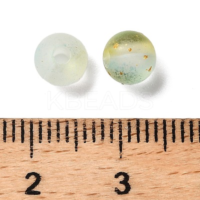 Frosted Transparent Acrylic Beads OACR-F013-12H-1