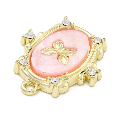Alloy Cellulose Acetate Rhinestone Pendant PALLOY-E582-07G-01-1
