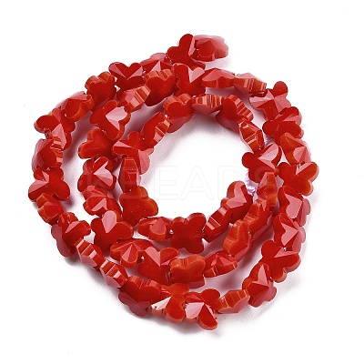 Opaque Color Glass Beads Strands EGLA-L045-I-B02-1