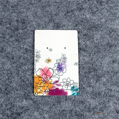 100Pcs Paper Jewelry Display Cards for Earrings Necklaces Display PW-WG79999-01-1