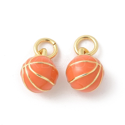 Brass Enamel Pendants X-KK-P294-38G-05-1