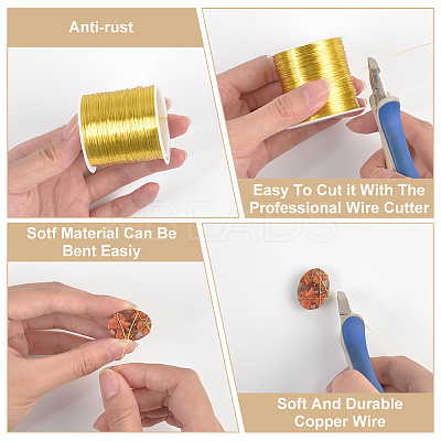 100M Copper Wire Roll CWIR-WH0008-20B-G-1