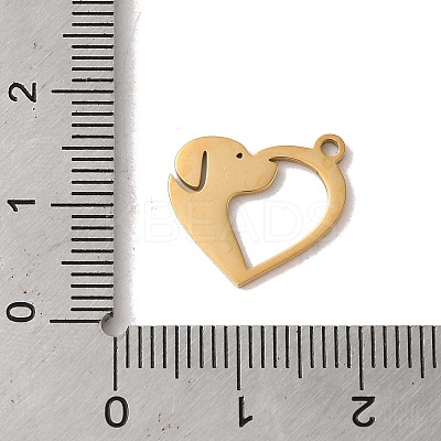 201 Stainless Steel Pendants STAS-E211-09G-1