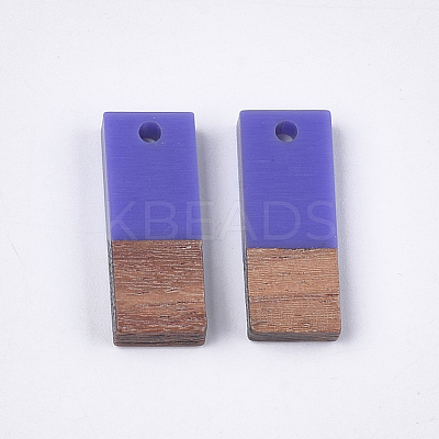 Resin & Walnut Wood Pendants RESI-S358-79H-1