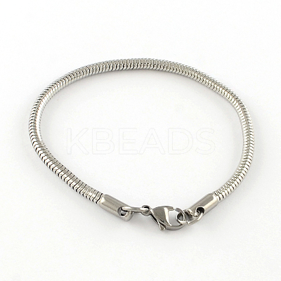 Tarnish Resistant 304 Stainless Steel European Style Bracelets for Jewelry Making PPJ-R002-02-1