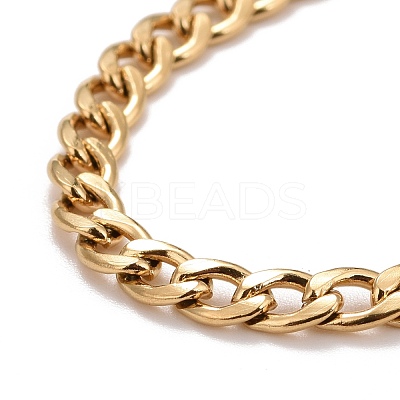 Ion Plating(IP) 304 Stainless Steel Chain Necklaces NJEW-A002-07G-1