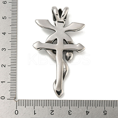 316 Surgical Stainless Steel Big Pendants STAS-Z073-89AS-1