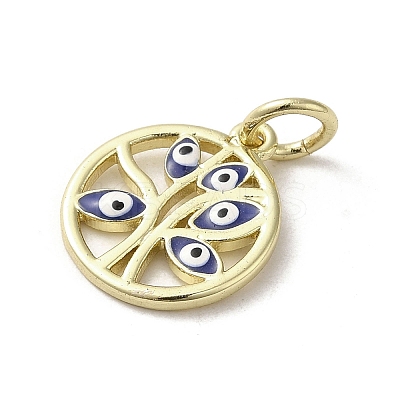 Brass Enamel Charms KK-E092-15G-03-1