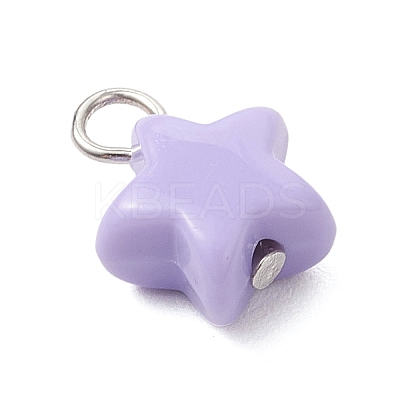 Opaque Acrylic Pendants PALLOY-JF04199-02-1