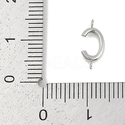 304 Stainless Steel Letter Connector Charms STAS-M108-01P-03-1