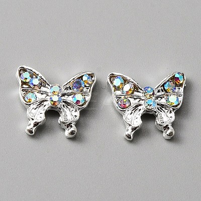 Alloy Rhinestone Cabochons MRMJ-WH0081-34S-1