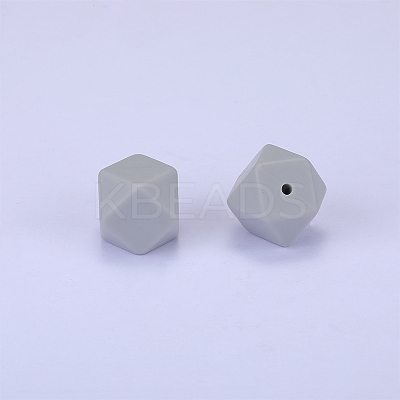 Hexagonal Silicone Focal Beads SI-JX0020A-99-1