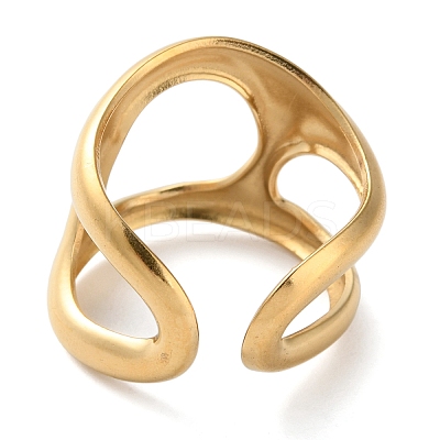 304 Stainless Steel Open Rings LS-RJEW-S393-02A-1