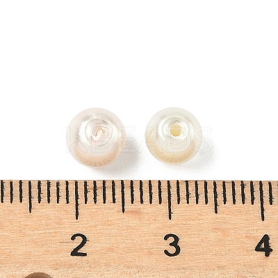 Baking Paint Pearlized Glass Pearl Round Beads HY-XCP0001-26-1