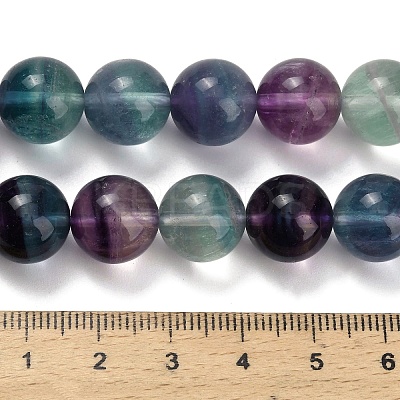 Natural Fluorite Beads Strands G-L634-B04-12mm-1
