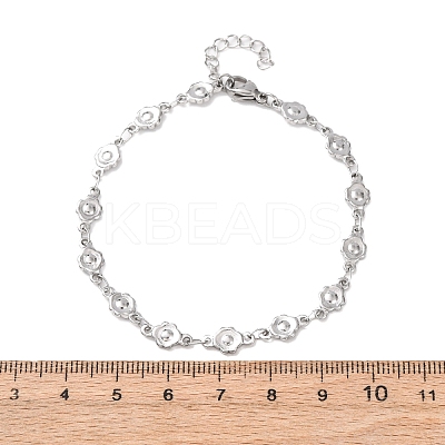 304 Stainless Steel Chain Bracelets BJEW-P376-04P-1
