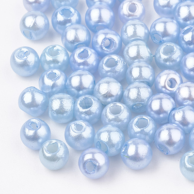 ABS Plastic Beads OACR-Q004-6mm-06-1