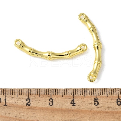 Alloy Curved Bamboo Stick Connector Charms PALLOY-S044-07A-G-1