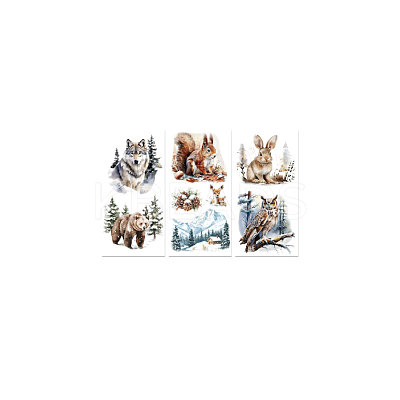 3 Sheets 3 Styles PVC Waterproof Decorative Stickers DIY-WH0404-335-1