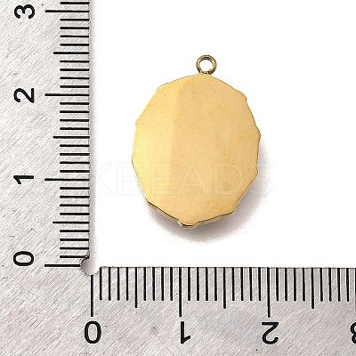 304 Stainless Steel Enamel Pendants STAS-Z161-08G-1
