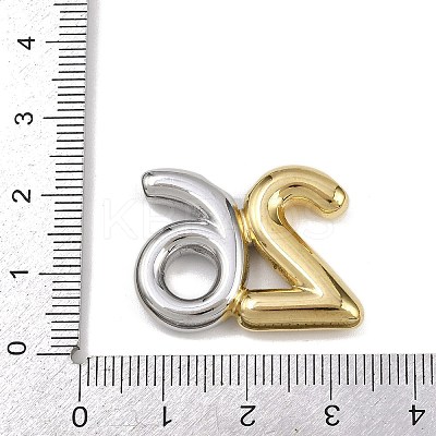 304 Stainless Steel Pendants STAS-B108-09GP-1