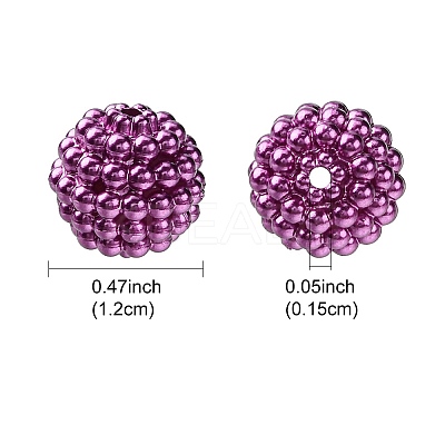 Imitation Pearl Acrylic Beads OACR-FS0001-45G-1