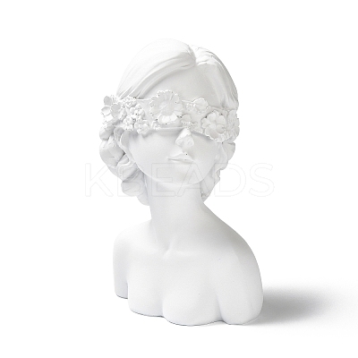Girl Bust Resin Necklace Display Stands LS-ODIS-A012-05A-1