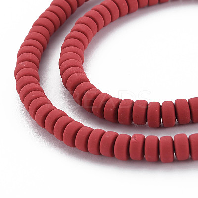 Handmade Polymer Clay Beads Strands LS-CLAY-N008-22-1