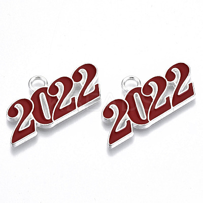 Alloy Enamel Pendants PALLOY-N160-001-03S-RS-1