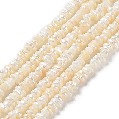 Natural Keshi Pearl Beads Strands PEAR-J007-46-1