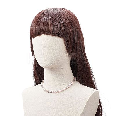 Natural Pearl Beaded Necklaces for Women NJEW-JN04107-02-1