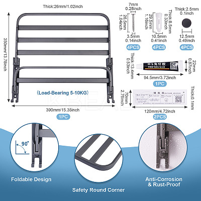 Aluminum Towel Rack for Bathroom FIND-TAC0050-03B-1