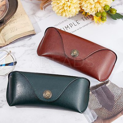 1Pc Imitation Leather Glasses Cases AJEW-CN0001-44A-1