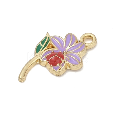 Alloy Enamel Pendants PALLOY-V003-01G-04-1