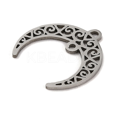 Non-Tarnish 201 Stainless Steel Hollow Connector Charms STAS-E200-07P-1