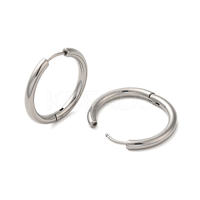 Tarnish Resistant 304 Stainless Steel Hoop Earrings EJEW-P177-P-24-1