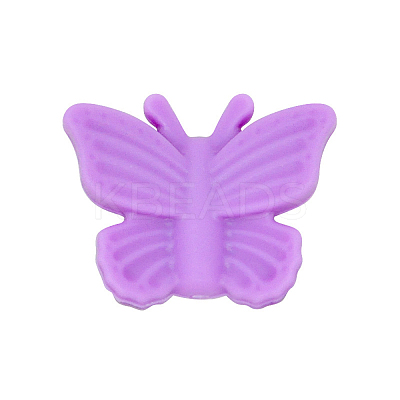 Butterfly Food Grade Eco-Friendly Silicone Focal Beads SIL-CJC0009-03F-1