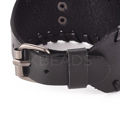 Full Grain Leather Cord Bracelets BJEW-G620-B01-1
