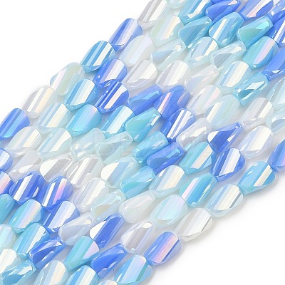 Electroplate Glass Beads Strands EGLA-P065-01A-07-1