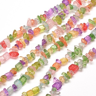 Synthetical Quartz Chip Bead Strands G-M205-32-1