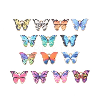 Alloy Enamel Pendants X-PALLOY-M200-01LG-1
