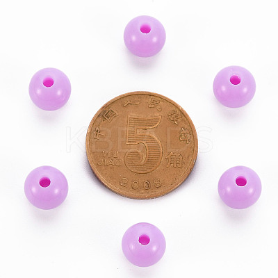Opaque Acrylic Beads X-MACR-S370-C8mm-A03-1