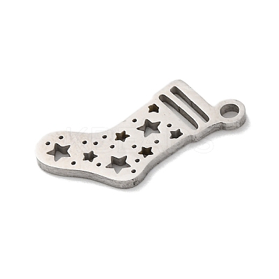 Anti-Tarnish Christmas 201 Stainless Steel Pendants STAS-Q015-04P-1